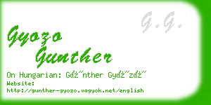 gyozo gunther business card